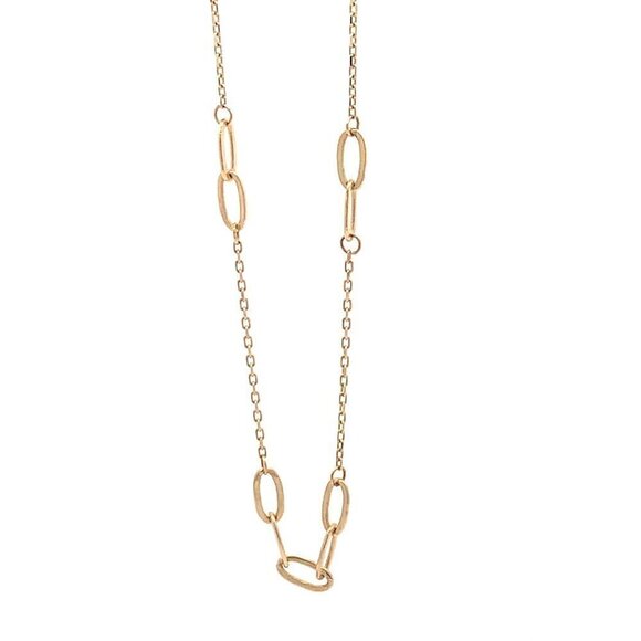 18K Yellow Gold Bracelet Paperclip 6 inches plus 1 inch extension 1.39 grams - Picture 10 of 13